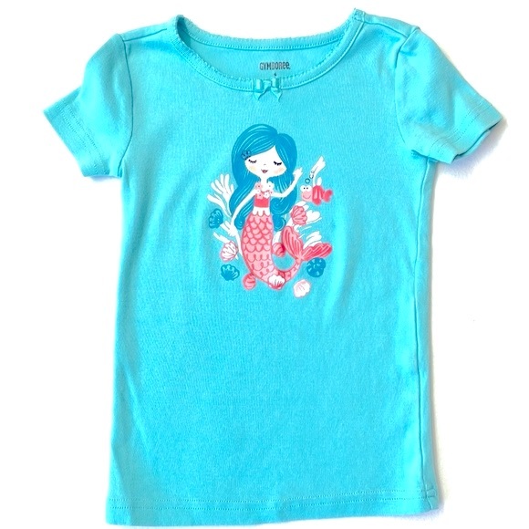 Gymboree Toddler Girl Mermaid Short Pajama Set, Size 4 - Picture 2 of 7